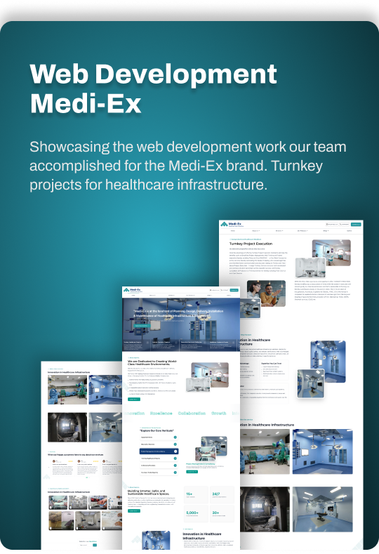 Web Development Medi-Ex Showcasing the web development work delivered for the Medi-Ex brand.