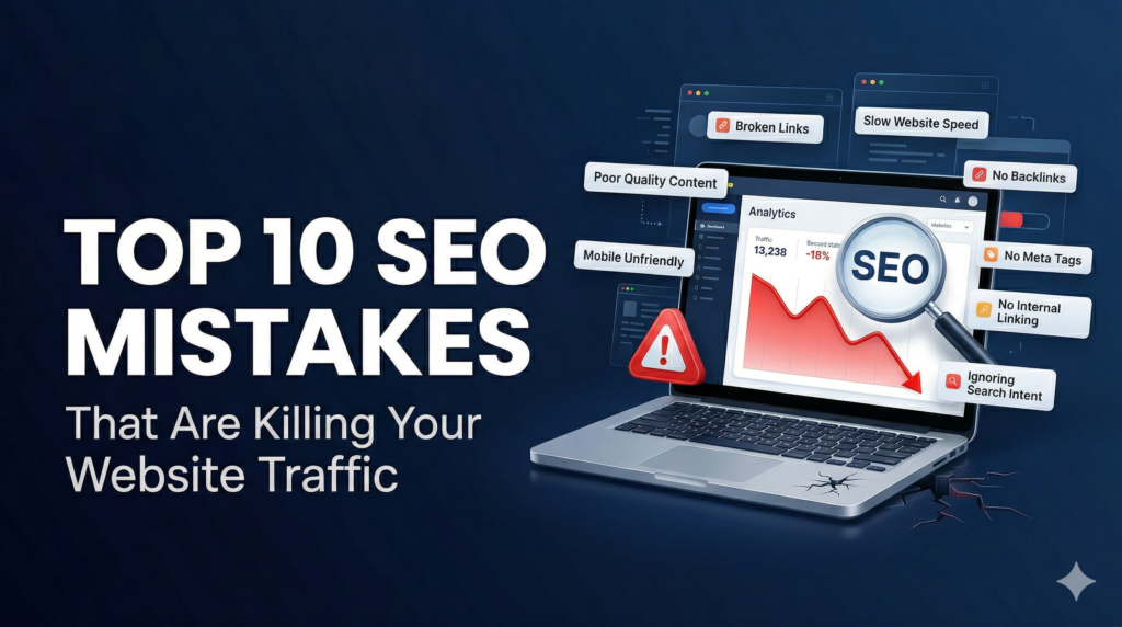 SEO mistakes killing website traffic and how to fix them