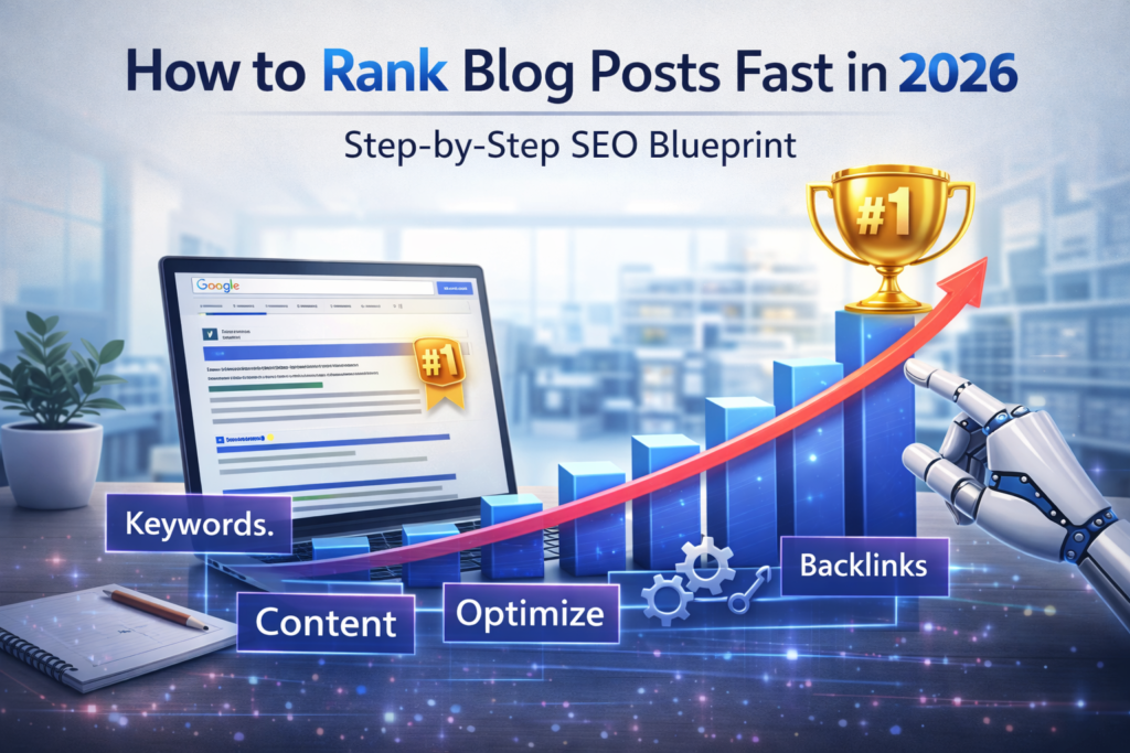 SEO strategy for blog ranking with keywords and backlinks in 2026